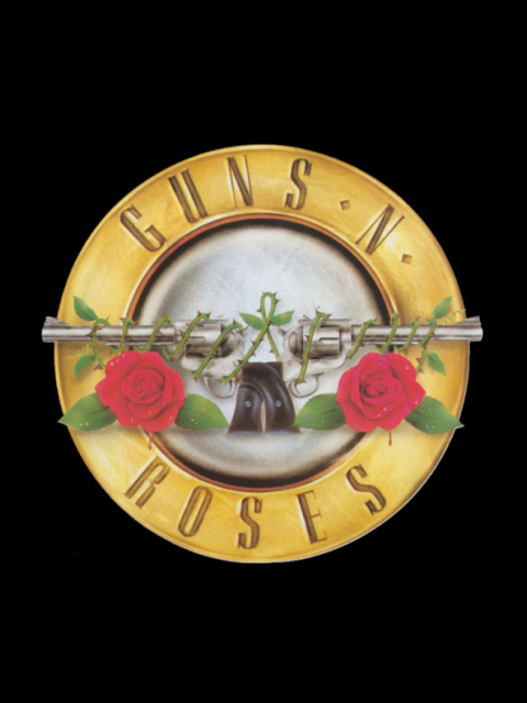 Guns N Roses Logo wallpaper 480x640
