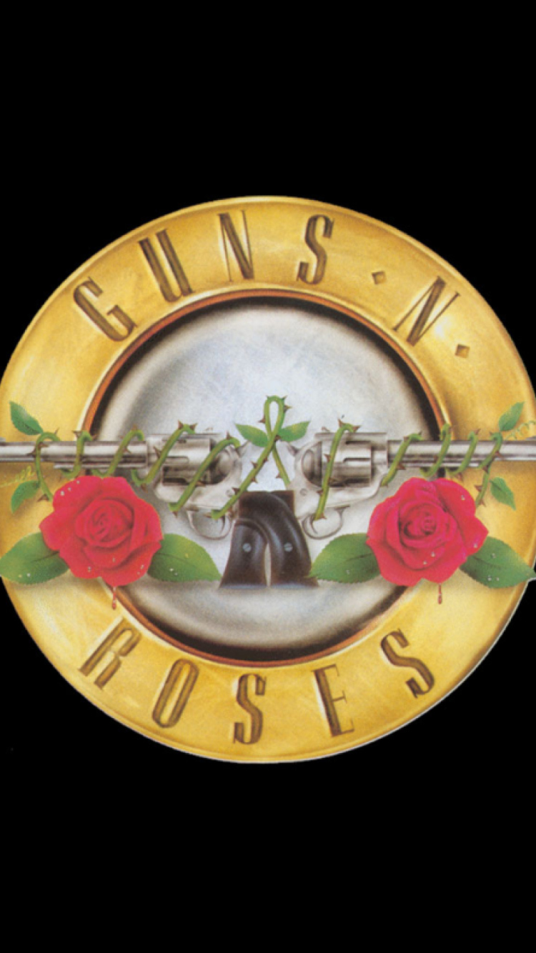 Fondo de pantalla Guns N Roses Logo 750x1334