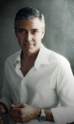 Fondo de pantalla George Clooney 240x400