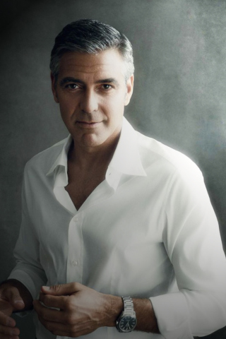 Fondo de pantalla George Clooney 320x480