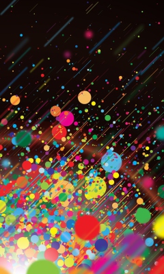 Das Colorful Circles Abstract Wallpaper 240x400