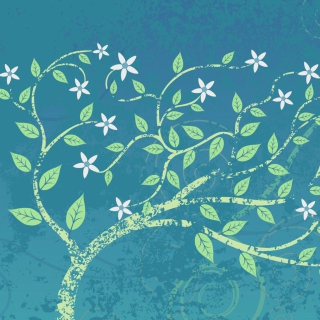 Green Tree Art - Obrázkek zdarma pro iPad 2