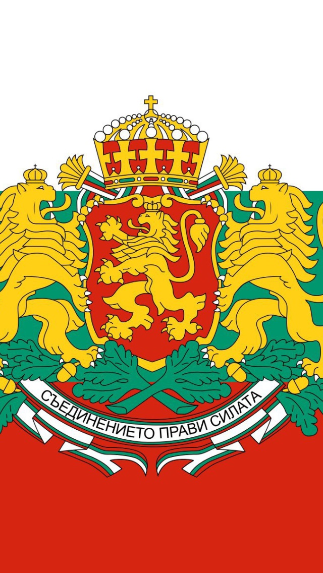 Sfondi Bulgaria Gerb and Flag 640x1136