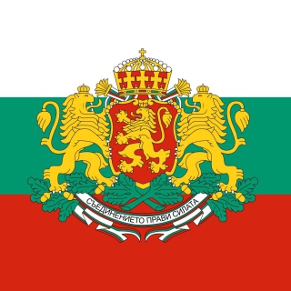 Bulgaria Gerb and Flag - Obrázkek zdarma pro 208x208