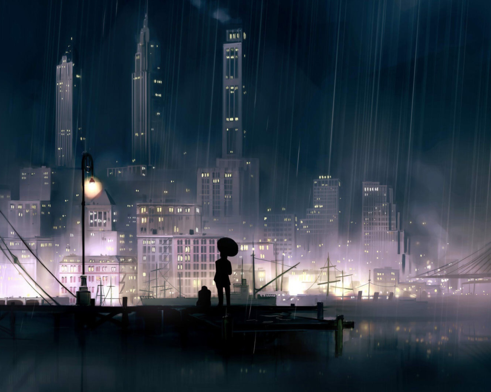 Das Rainy City Wallpaper 1600x1280