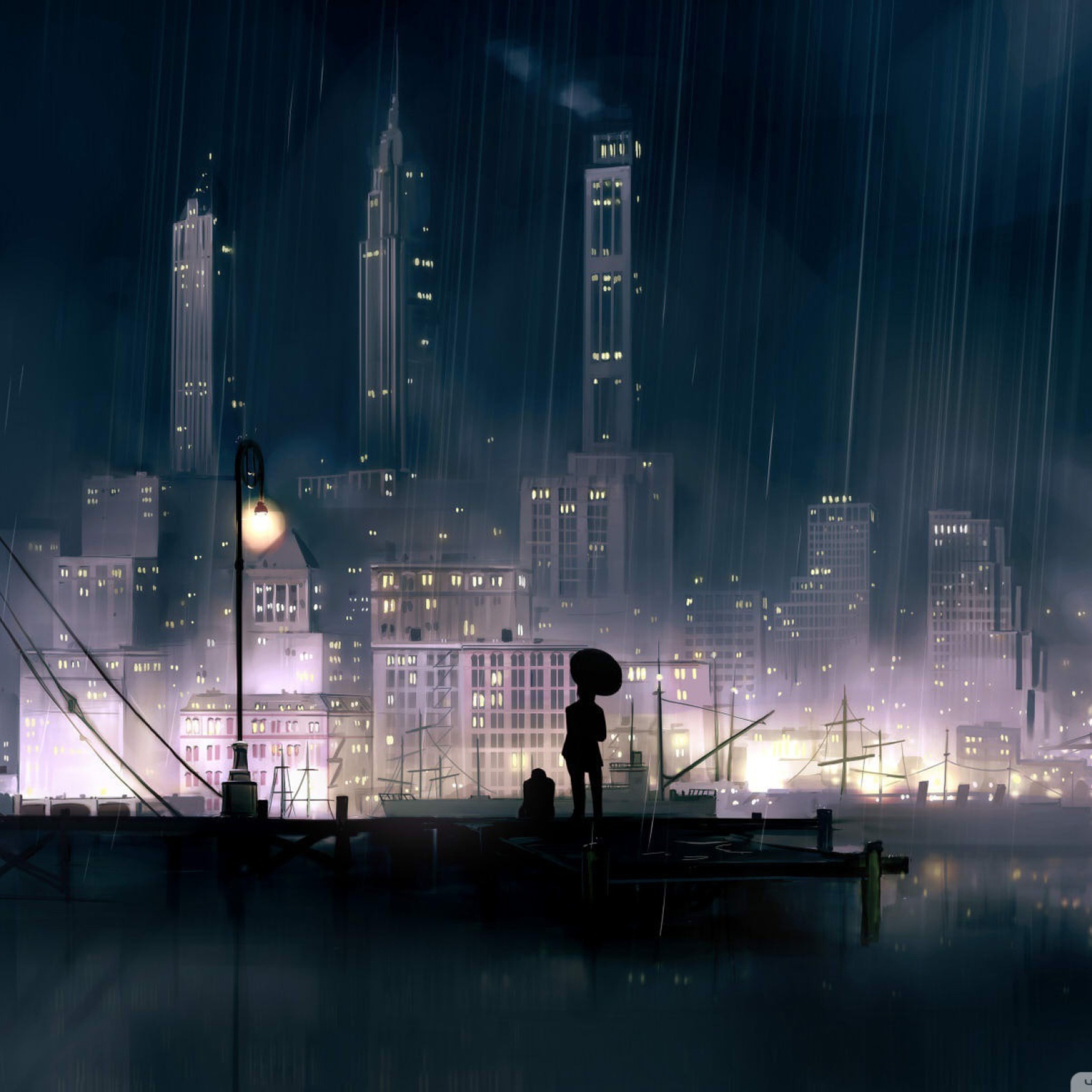 Screenshot №1 pro téma Rainy City 2048x2048