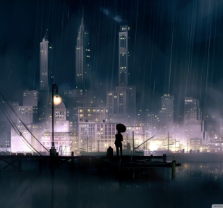 Rainy City sfondi gratuiti per iPad mini