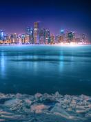 Обои Chicago City At Night 132x176