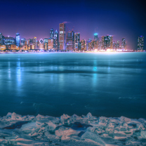 Chicago City At Night screenshot #1 208x208