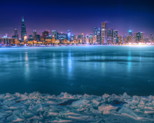 Chicago City At Night screenshot #1 220x176