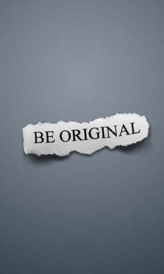 Be Original wallpaper 240x400