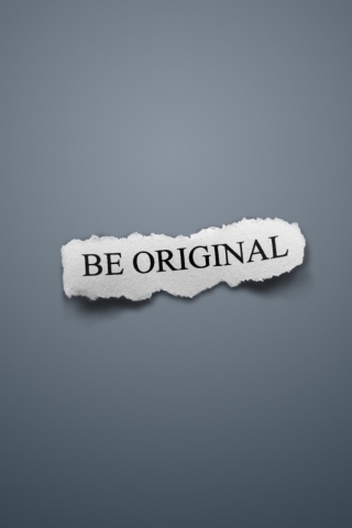 Be Original wallpaper 320x480