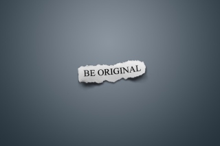 Be Original - Obrázkek zdarma 