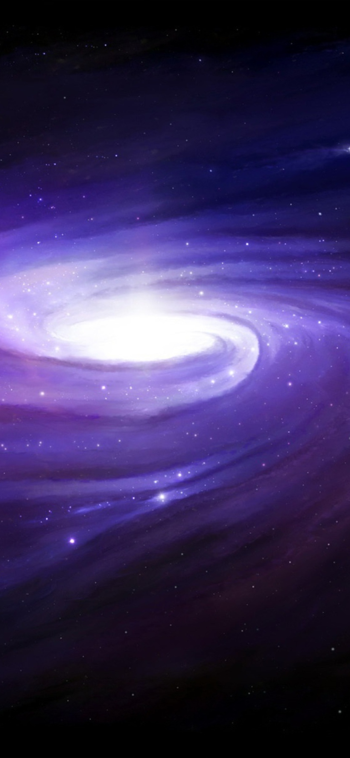 Screenshot №1 pro téma Violet Nebula 1170x2532