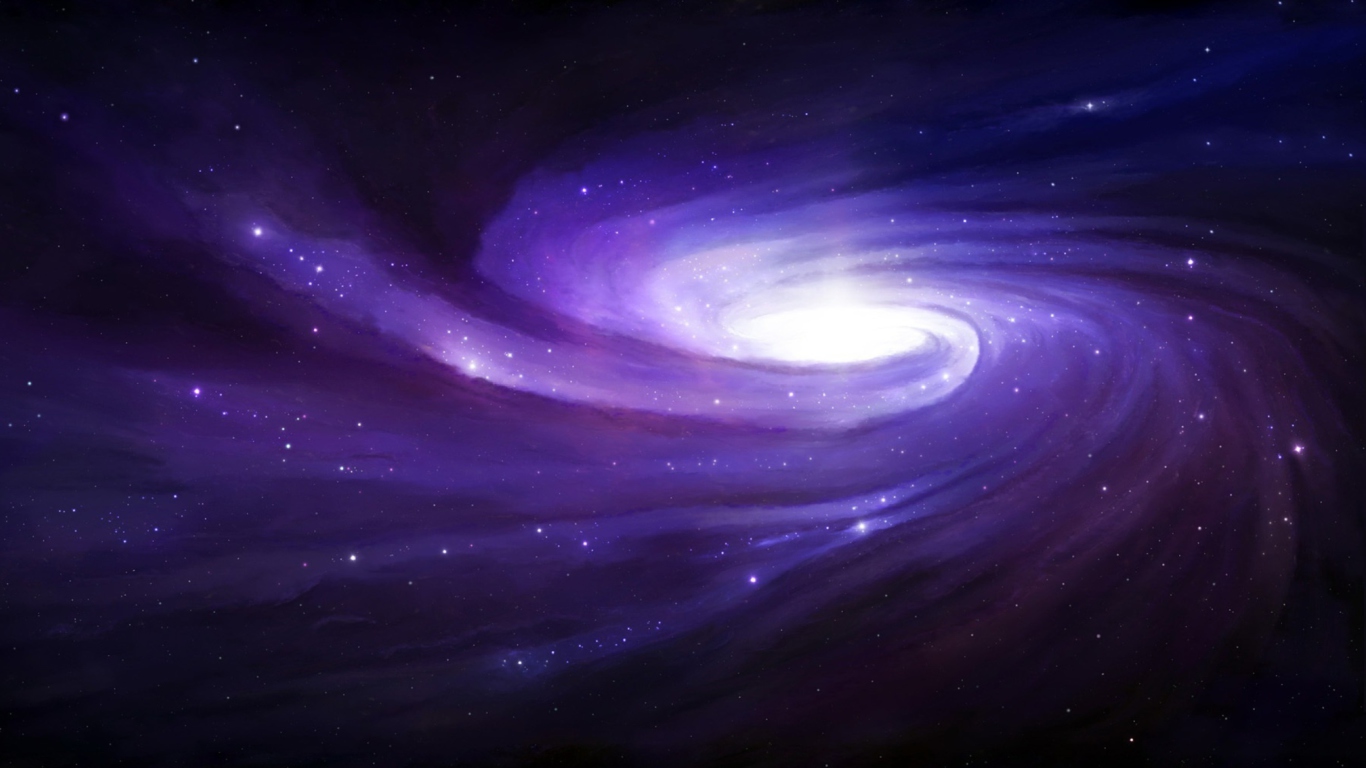 Screenshot №1 pro téma Violet Nebula 1366x768