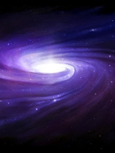 Fondo de pantalla Violet Nebula 480x640