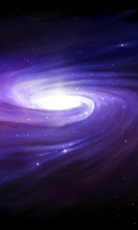 Das Violet Nebula Wallpaper 480x800