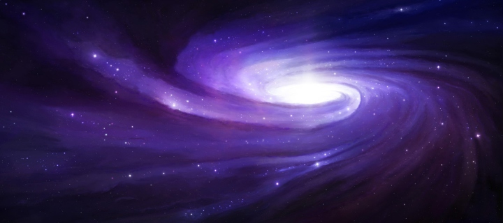 Fondo de pantalla Violet Nebula 720x320