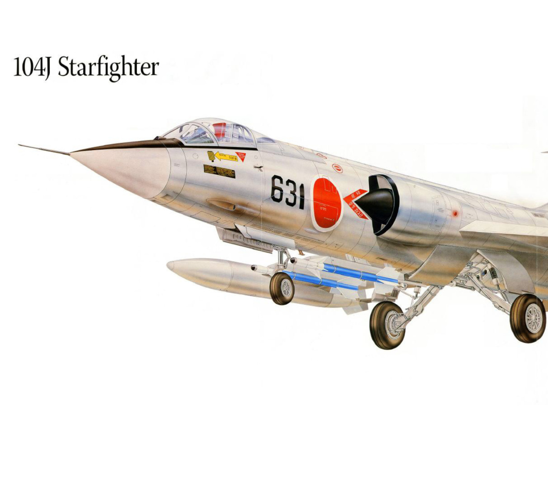 Lockheed F-104 Starfighter wallpaper 1080x960