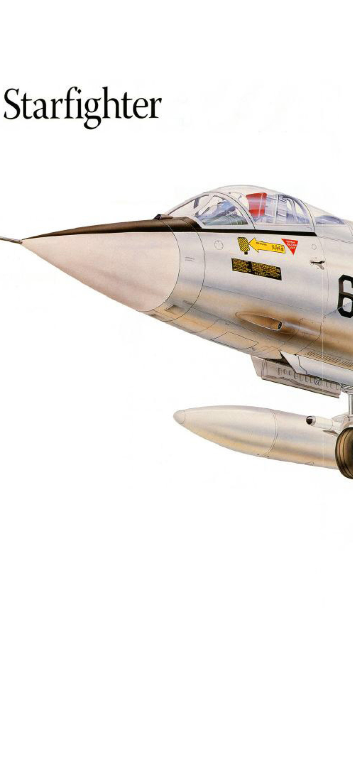 Das Lockheed F-104 Starfighter Wallpaper 1170x2532