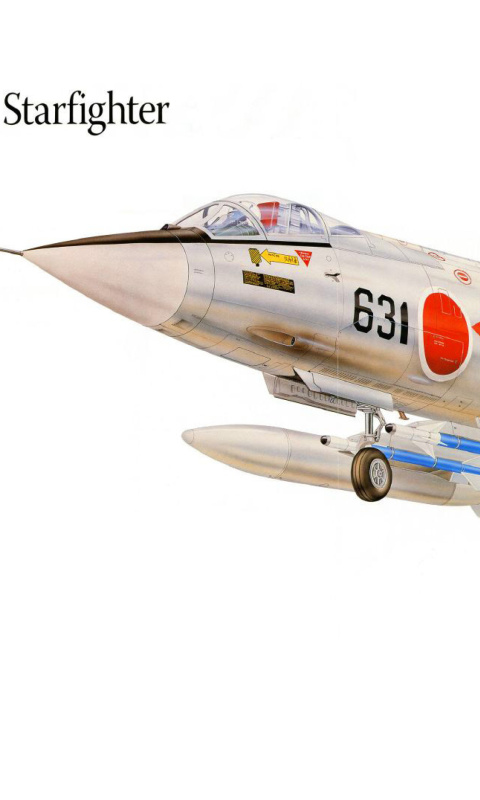 Sfondi Lockheed F-104 Starfighter 480x800