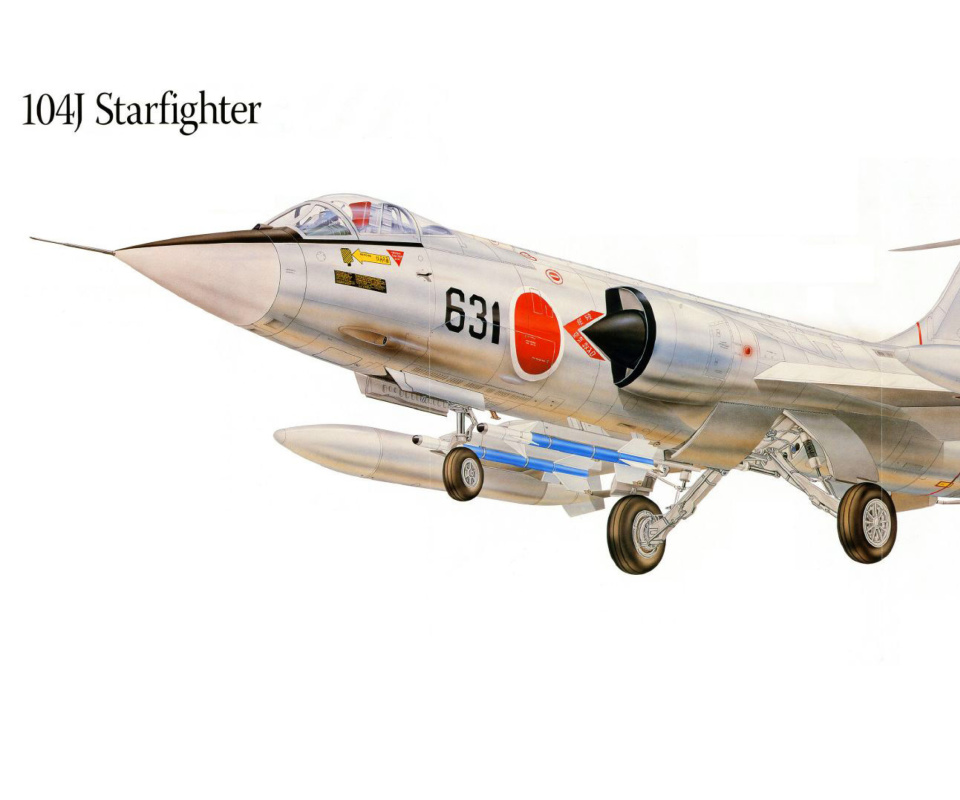 Fondo de pantalla Lockheed F-104 Starfighter 960x800