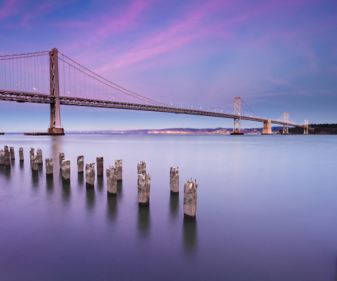 Das San Francisco Bay Bridge Wallpaper 480x400