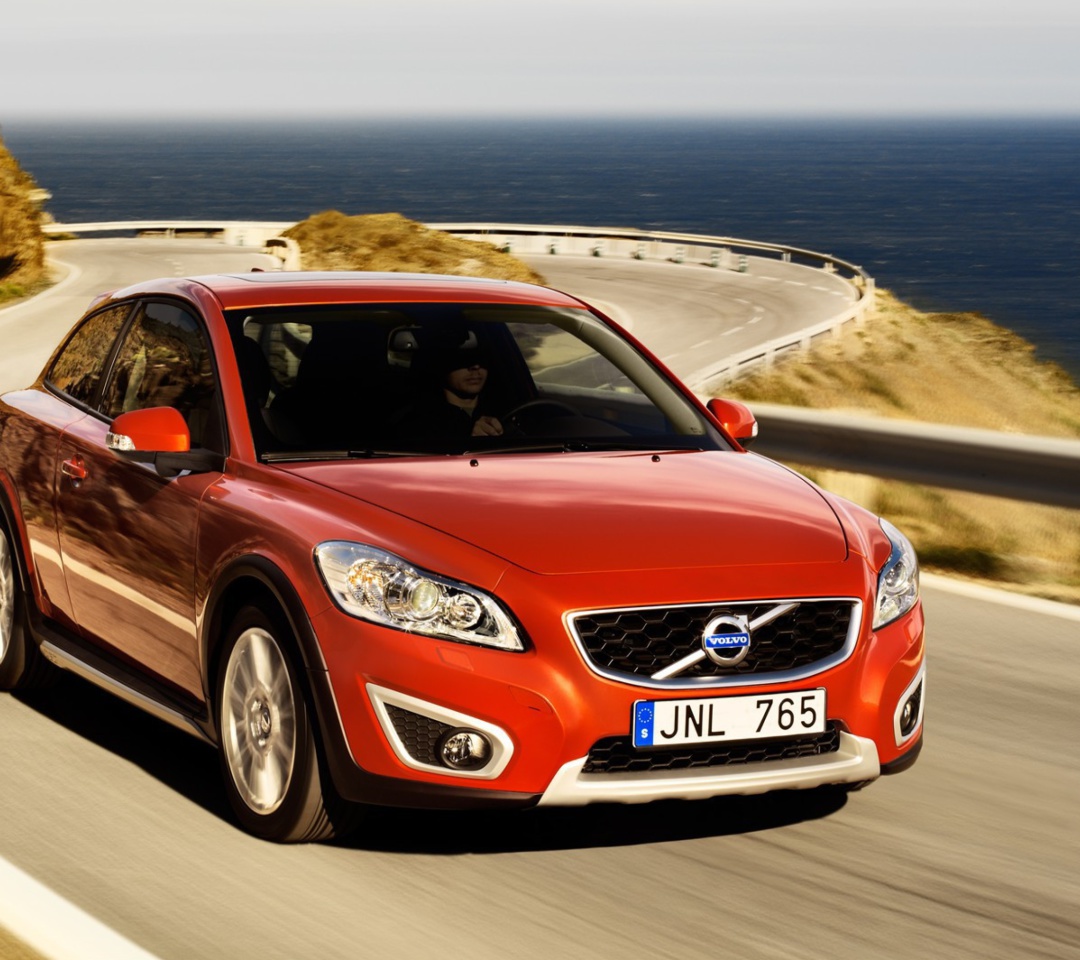 Fondo de pantalla Volvo C30 Red 1080x960