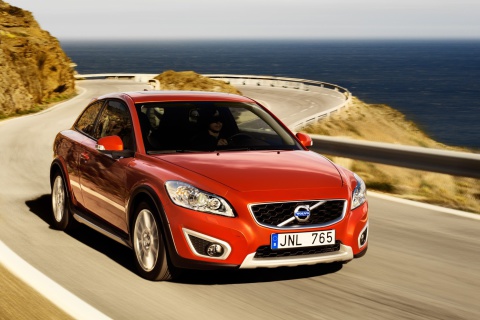 Fondo de pantalla Volvo C30 Red 480x320