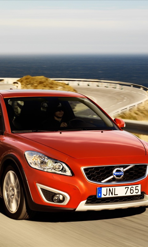 Volvo C30 Red wallpaper 480x800