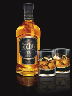 Обои Grants Whisky 240x320