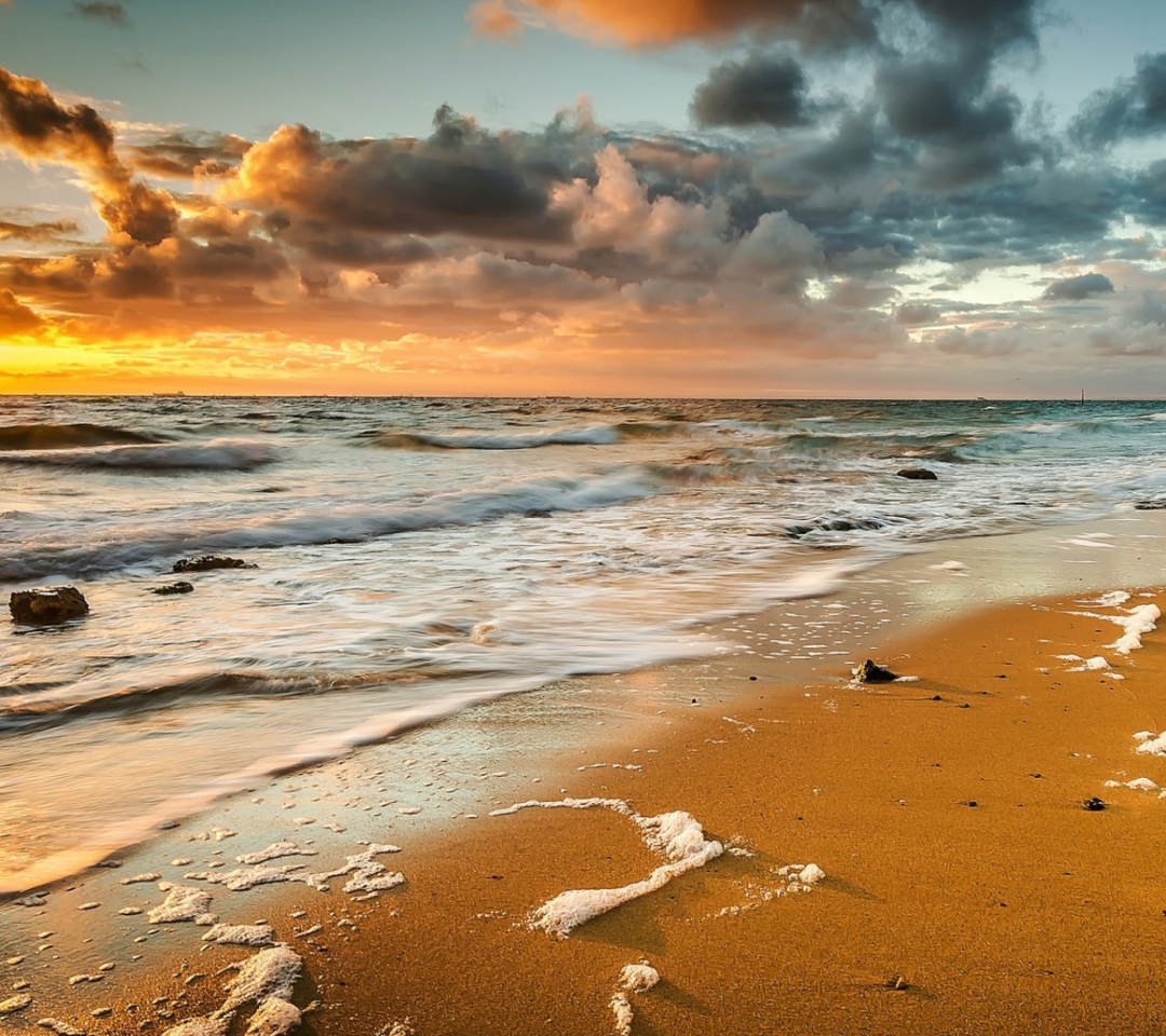Screenshot №1 pro téma Yellow Blue Colors Of Sea Sunset 1080x960