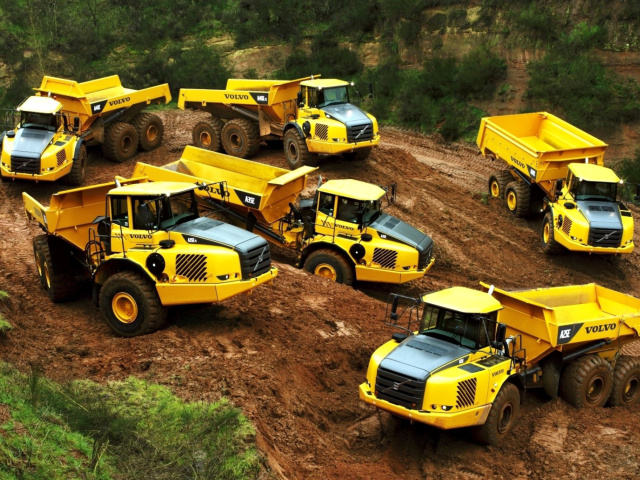 Volvo Tippers wallpaper 640x480