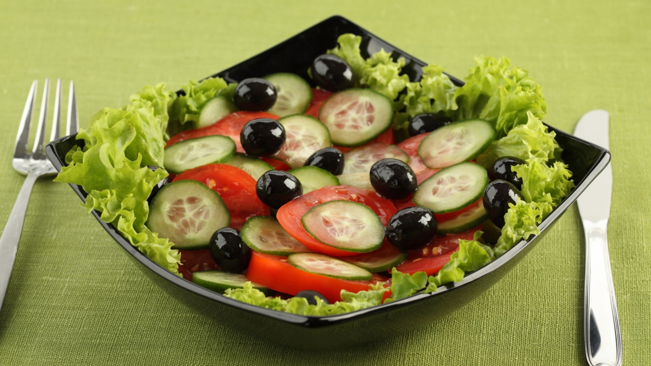 Das Fresh Salad Wallpaper 1280x720