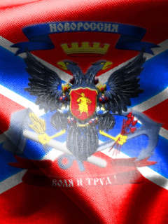 Das Novorossiya Flag Wallpaper 240x320