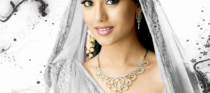 Amrita Rao In White Saree screenshot #1 720x320