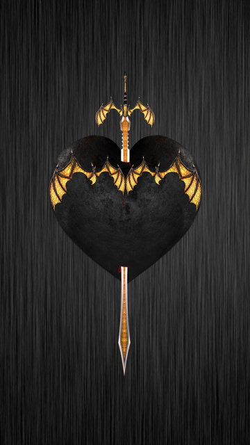 Обои Sword In Heart 360x640