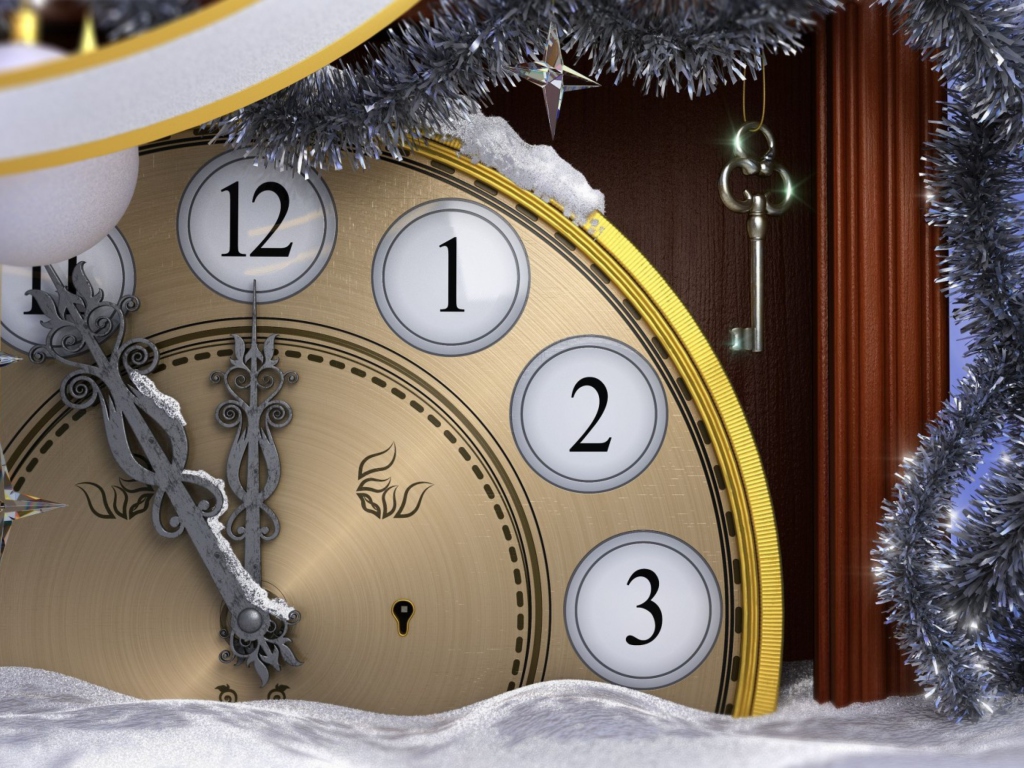 Screenshot №1 pro téma Midnight Of New Year 1024x768