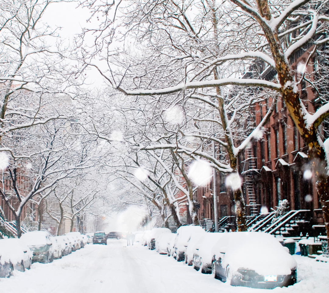 Winter On New York Streets wallpaper 1080x960