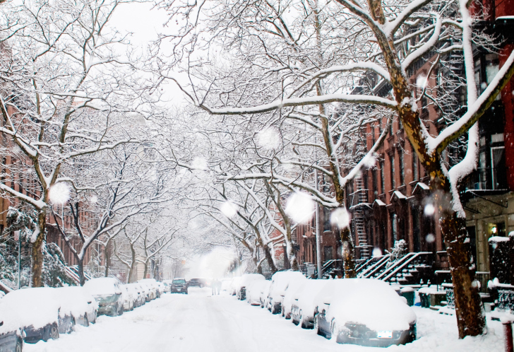 Das Winter On New York Streets Wallpaper