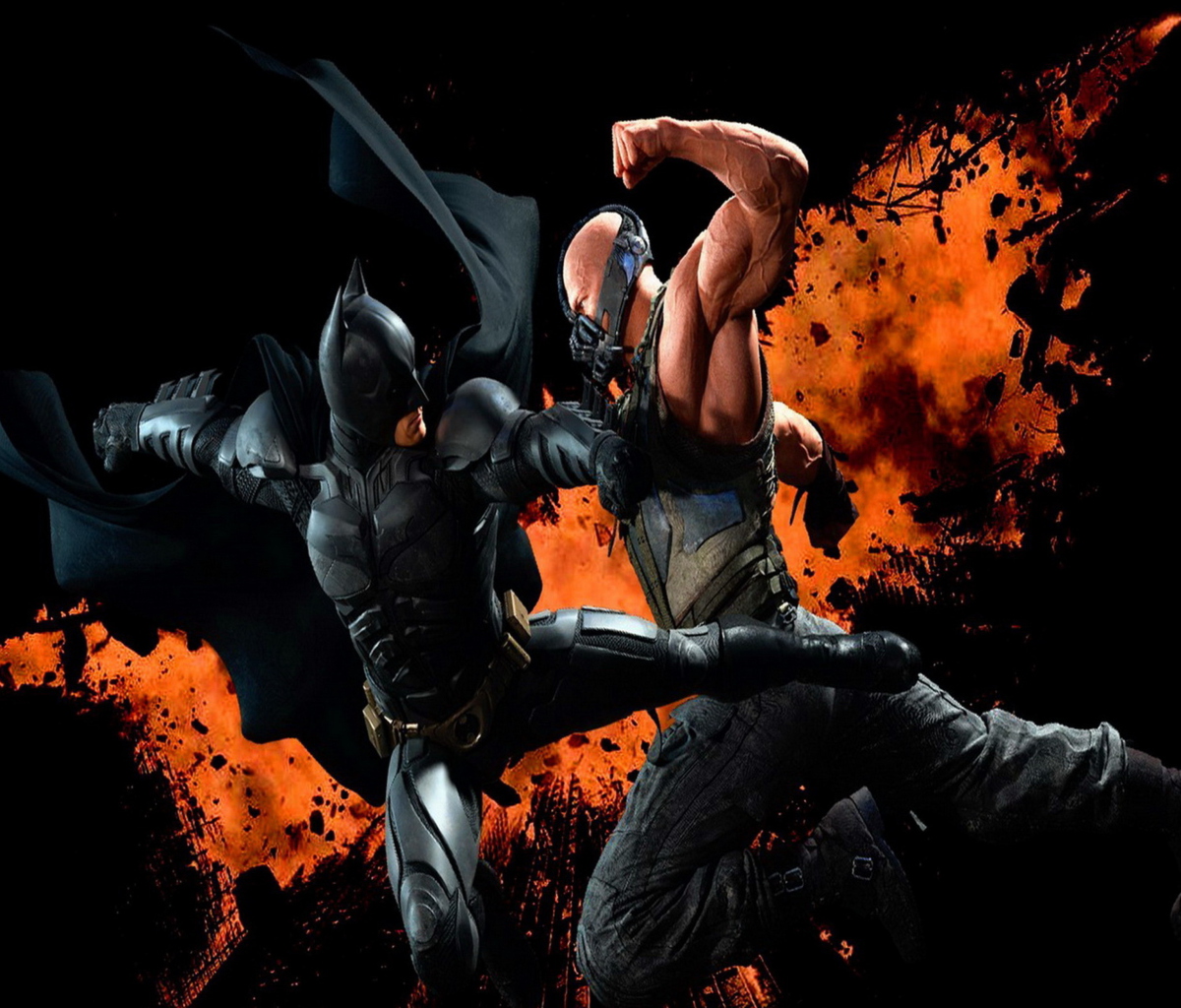 Batman VS Bane wallpaper 1200x1024