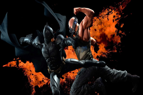 Обои Batman VS Bane 480x320