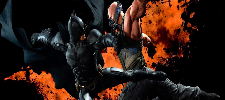 Fondo de pantalla Batman VS Bane 720x320