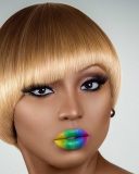 Screenshot №1 pro téma Rainbow Makeup 128x160