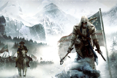 Das Assassins Creed III Wallpaper 480x320