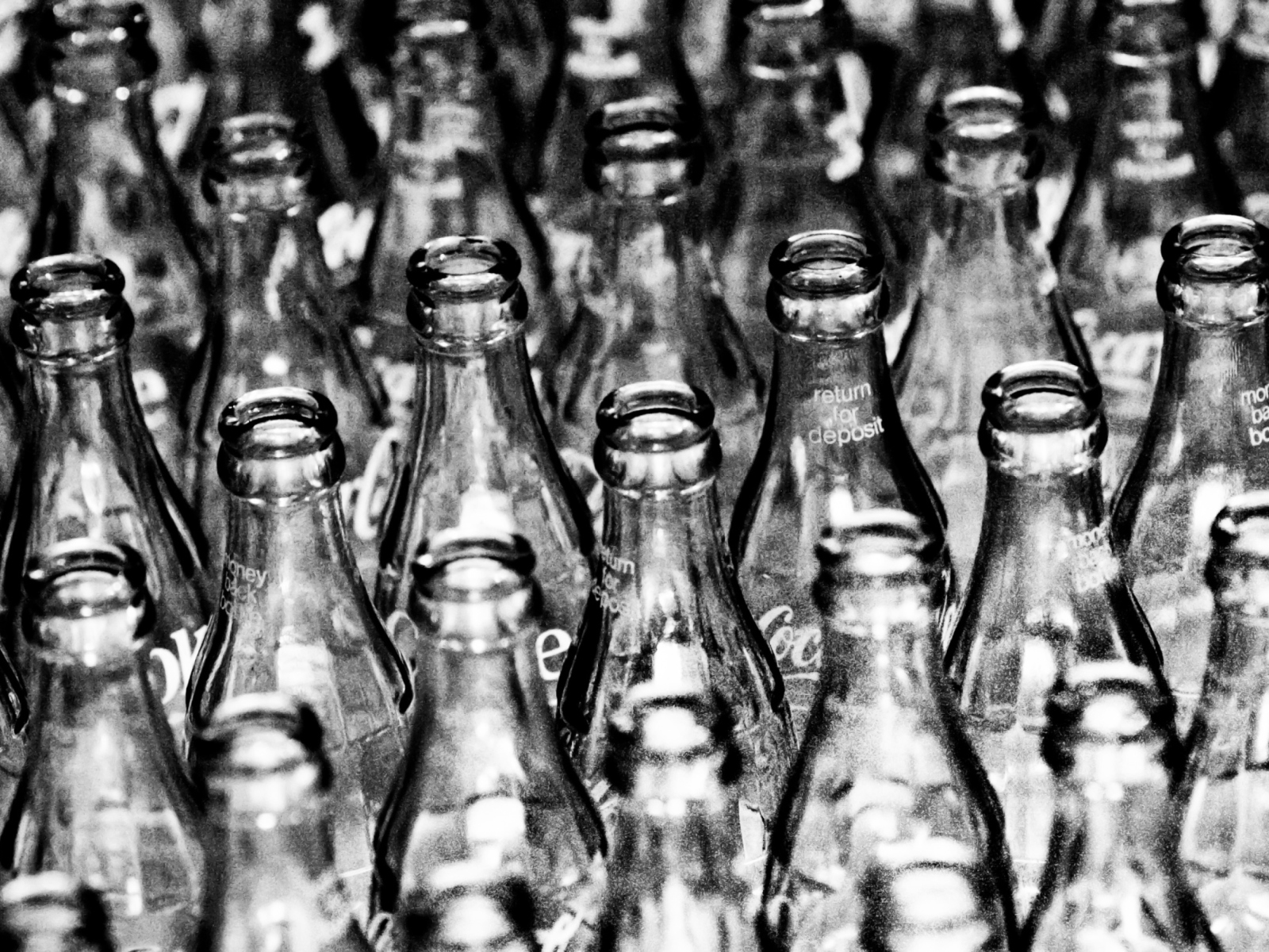 Coca Cola Bottles wallpaper 1600x1200