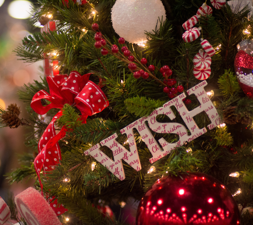 Das Best Christmas Wishes Wallpaper 1080x960