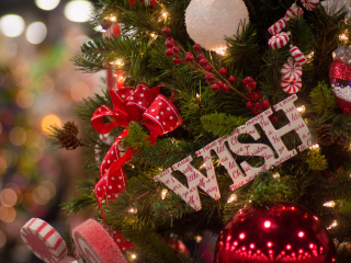Das Best Christmas Wishes Wallpaper 320x240