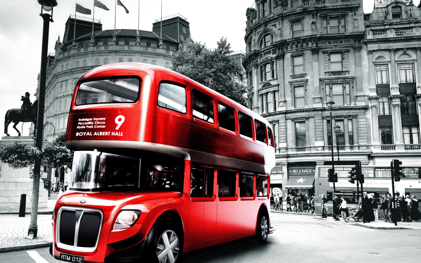 Retro Bus In London wallpaper 1440x900