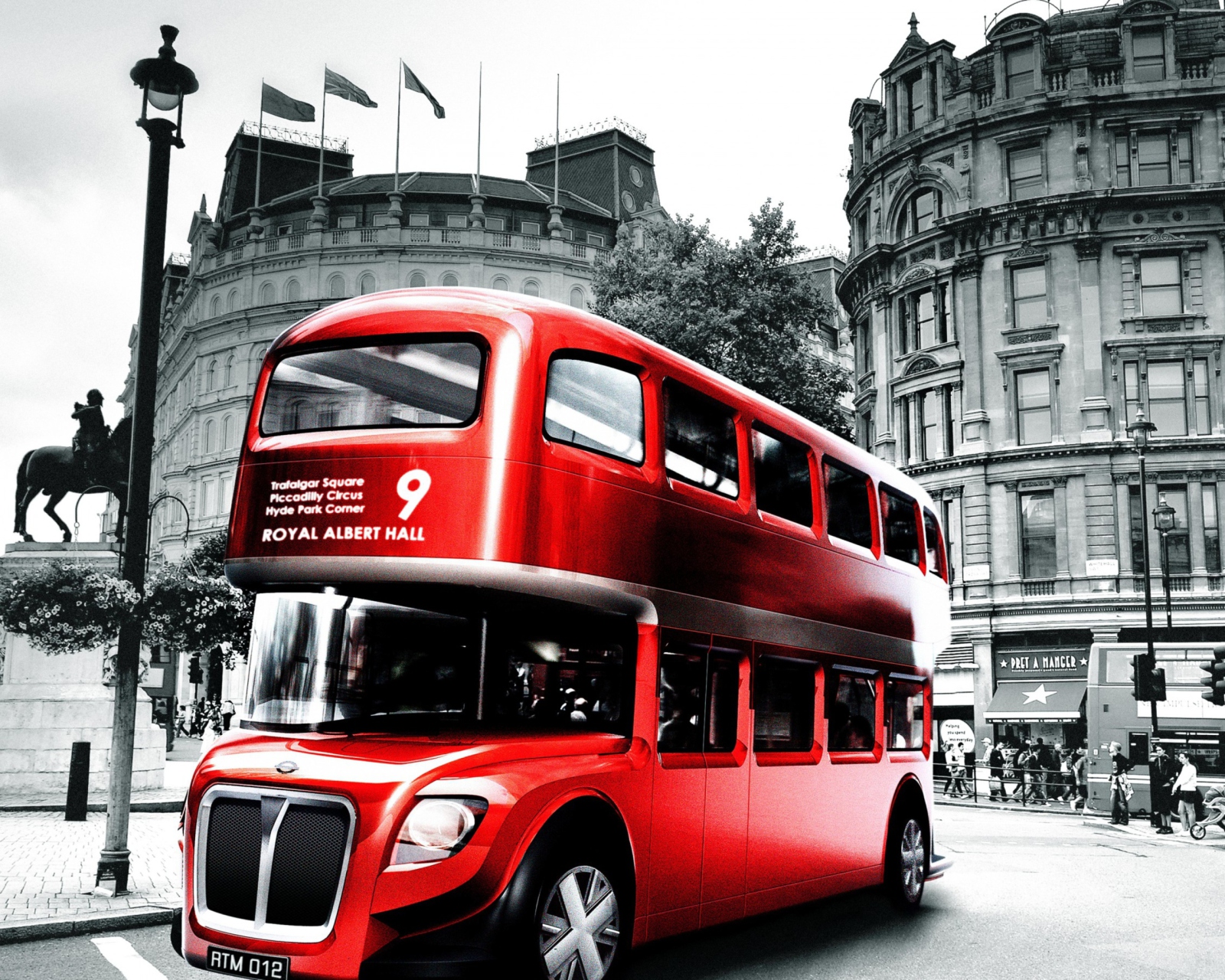 Retro Bus In London wallpaper 1600x1280